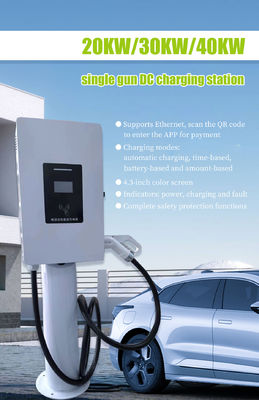 20 kW Single Connector DC Charging Station voor mobiele auto opladen Snel opladen