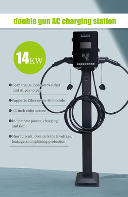 14 kW Dual Connector EV Fast Charging Station met 200-220v Input Voltage GB Standard