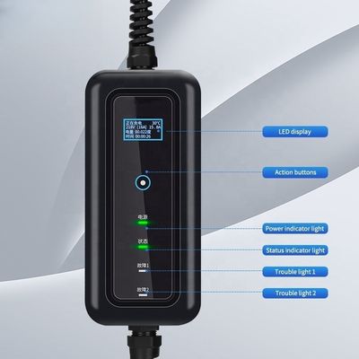 Home Type 2 32A 7KW draagbare EV-oplaadstation met 5m kabel en 3,5KW uitgang