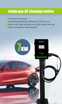 14KW AC Double Connector Wall Box Charging Station en geavanceerd voor snel EV-laden